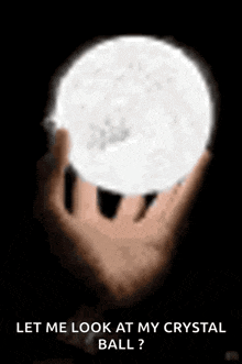 Magical Item Crystal Ball GIF - Magical Item Crystal Ball Warlock Holding A Crystal Ball GIFs