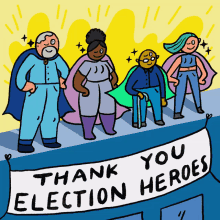 Thank You Election Heroes Poll Worker GIF - Thank You Election Heroes Election Heroes Poll Worker GIFs