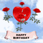 Happy Birthday I Love You Birthday Red Roses GIF - Happy Birthday I Love You Birthday Red Roses Happy Birthday Heart GIFs