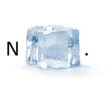 a large piece of ice is sitting on a white surface .
