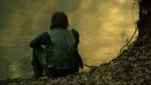 Daryl Sitting By The River Twd GIF