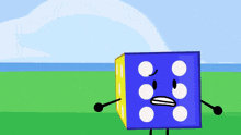 a cartoon drawing of a key and a dice