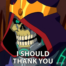 I Should Thank You Skeletor GIF - I Should Thank You Skeletor Masters Of The Universe Revolution GIFs