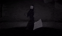 a drawing of a woman with a tag on her head that says ' i love you '