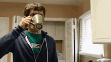 How Toby Drinks Coffee GIF - Toby Turner Coffee Drinking GIFs