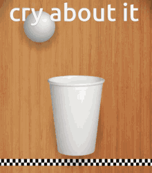 Cry About It Cry GIF - Cry About It Cry Cup And Ball GIFs