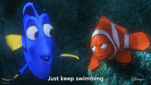 Just Keep Swimming Nemo GIF