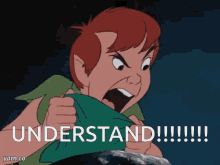 Peter Pan Angry Bellowing GIF - Peter Pan Angry Bellowing Simpleton GIFs