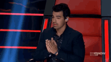 The Voice Joe Jonas GIF - The Voice Joe Jonas Rubs Hand GIFs