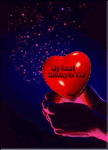 My Heart Belongs To You Heart GIF - My Heart Belongs To You Heart I Love You GIFs