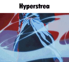 a picture of a person with the word hyperstrea on top