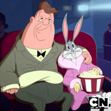 En El Cine Bugs Bunny GIF - En El Cine Bugs Bunny Looney Tunes GIFs