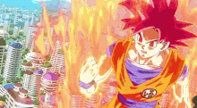 Goku Vs Bils Power GIF - Goku Vs Bils Power Battle GIFs