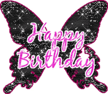butterfly happy birthday to you glitter happy birthday hbd
