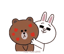 Cony And Brown Couple GIF - Cony And Brown Couple Kissing GIFs