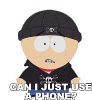 Can I Just Use A Phone Stan Marsh Sticker - Can I Just Use A Phone Stan Marsh South Park Stickers