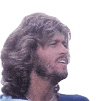 Singing Barry Gibb Sticker - Singing Barry Gibb Bee Gees Stickers