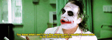 the joker says " you know what i am " while talking to someone