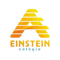 the logo for einstein colegio has a yellow letter a