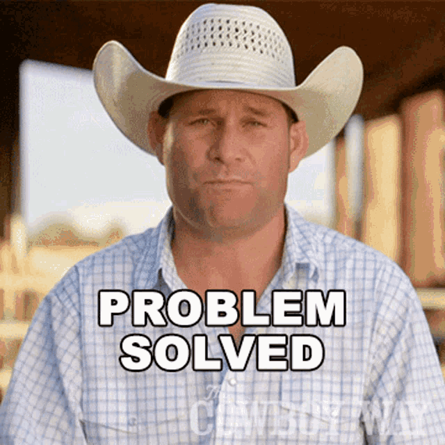 Problem Solved Booger Brown GIF - Problem Solved Booger Brown The Cowboy Way GIFs