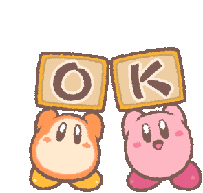 Kirby Kirby Ok Sticker - Kirby Kirby Ok 星のカービィ Stickers