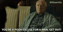 Youre A Poor Excuse For A Man Get Out Paul Freeman GIF - Youre A Poor Excuse For A Man Get Out Paul Freeman Warren Byrne GIFs