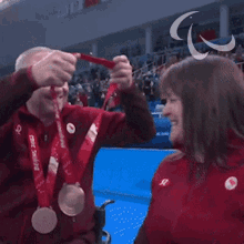 Awarded A Medal Wheelchair Curling GIF - Awarded A Medal Wheelchair Curling Dennis Thiessen GIFs