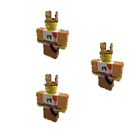 three roblox characters are standing next to each other with a white background