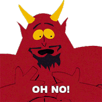 Oh No Satan Sticker - Oh No Satan South Park Stickers