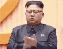 Kim Jong Un Serious GIF - Kim Jong Un Serious Clap GIFs