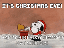 Christmas Eve Snoopy GIF - Christmas Eve Snoopy Santa Claus GIFs