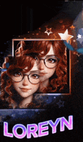 a picture of a girl with the name loreyn on the bottom