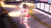 two women are fighting in a video game with the time showing 00:00