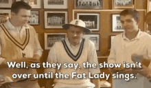 Show Isnt Over Fat Lady Sings GIF - Show Isnt Over Fat Lady Sings England Shows GIFs