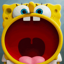 a cartoon spongebob squarepants with his mouth wide open