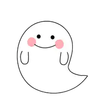 a black and white drawing of a ghost with exclamation marks around its head
