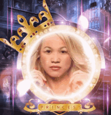 a picture of a woman with a crown and the word princess