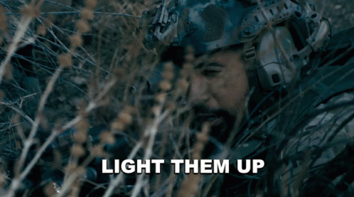 Eddike Midler sygdom Light Them Up Ray Perry GIF - Light Them Up Ray Perry Seal Team - Discover  & Share GIFs