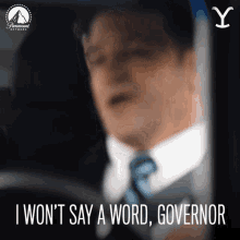 I Wont Say A Word Governor Yellowstone GIF - I Wont Say A Word Governor Yellowstone Your Secrets Safe With Me Governor GIFs