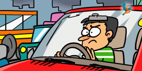 Traffic Jam Cartoon GIFs | Tenor