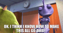 Monsters Inc Randall Boggs GIF - Monsters Inc Randall Boggs Oh I Think I Know How To Make This All Go Away GIFs