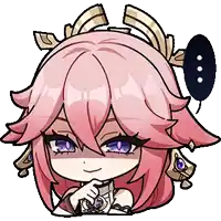 a cartoon girl with pink hair and purple eyes