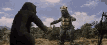 Godzilla All Monsters Attack GIF - Godzilla All Monsters Attack Minilla GIFs