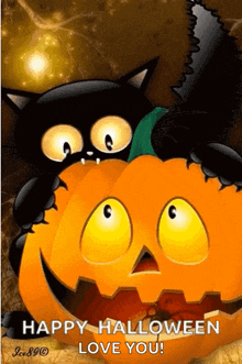 Black Cat Halloween GIF - Black Cat Halloween Bite GIFs
