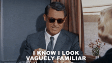 I Know I Look Vaguely Familiar Roger Thornhill GIF