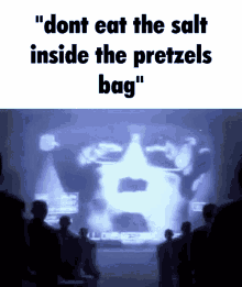 Dont Eat The Salt Inside The Pretzels Bag Salt GIF