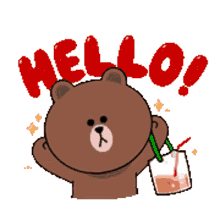 hello drink ice coffee attention brown drink brown