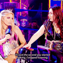 Alexa Bliss Its Just The Second You Started Talking GIF - Alexa Bliss Its Just The Second You Started Talking I Stopped Listening GIFs