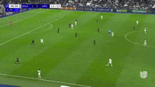 a soccer game between rma and ars is being played