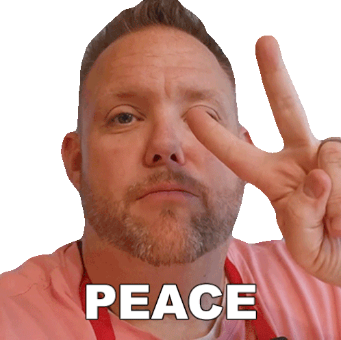 Peace Matthew Hussey Sticker - Peace Matthew Hussey The Hungry Hussey Stickers